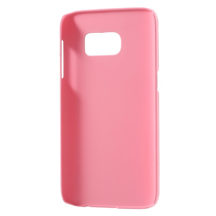 Rubberized Hard Cover Case for Samsung Galaxy S7 - Pink-3
