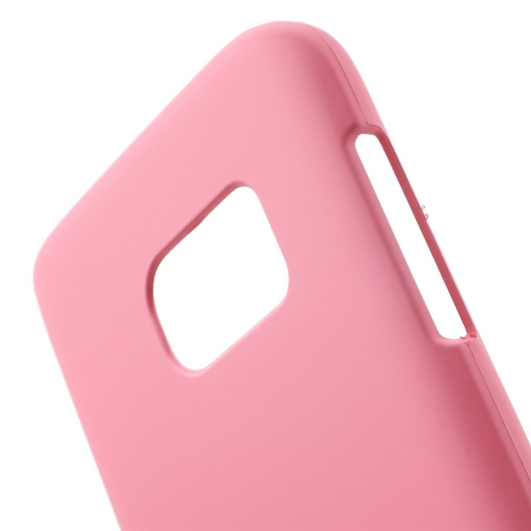 Rubberized Hard Cover Case for Samsung Galaxy S7 - Pink-5