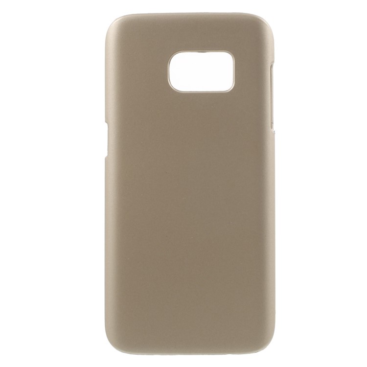 Rubberized Hard PC Case for Samsung Galaxy S7 - Champagne-1