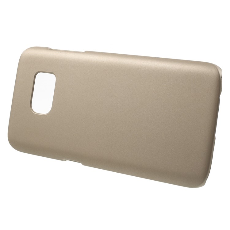 Rubberized Hard PC Case for Samsung Galaxy S7 - Champagne-2