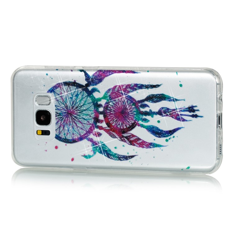 Clear IMD Glitter Powder Patterned TPU Phone Shell for Samsung Galaxy S8 Plus SM-G955 - Dream Catcher-2