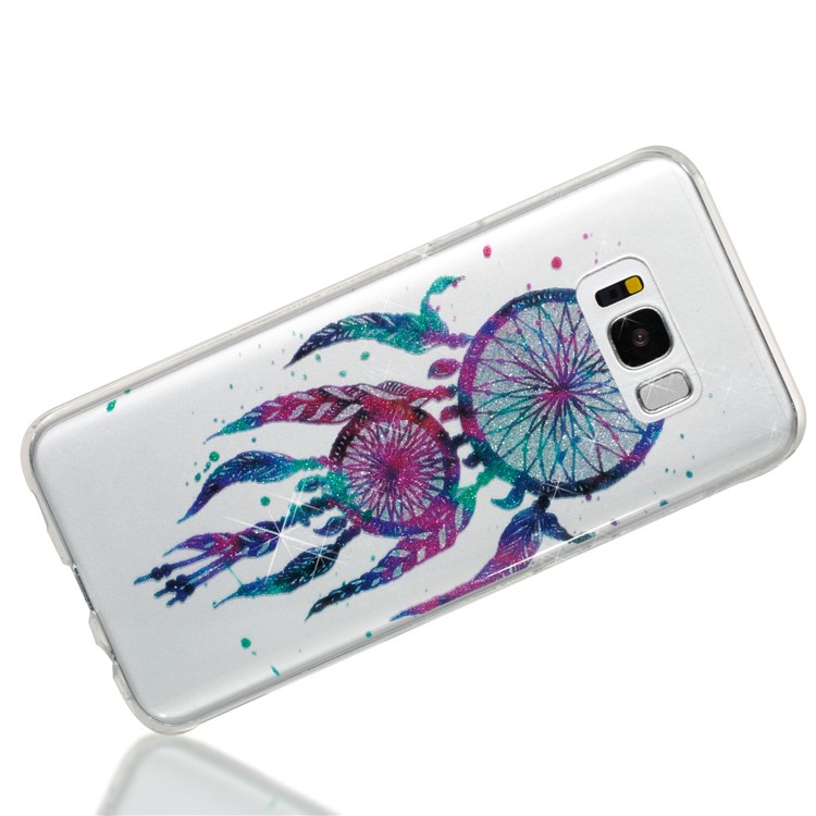 Clear IMD Glitter Powder Patterned TPU Phone Shell for Samsung Galaxy S8 Plus SM-G955 - Dream Catcher-3