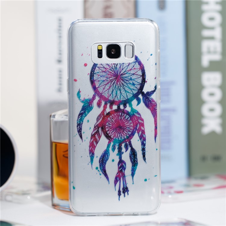 Clear IMD Glitter Powder Patterned TPU Phone Shell for Samsung Galaxy S8 Plus SM-G955 - Dream Catcher-4