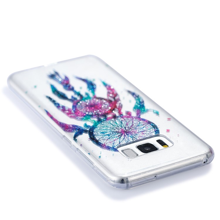 Clear IMD Glitter Powder Patterned TPU Phone Shell for Samsung Galaxy S8 Plus SM-G955 - Dream Catcher-5