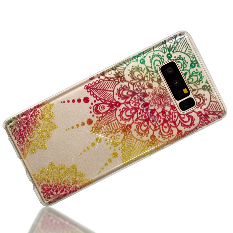 IMD Glitter Powder TPU Back Cover for Samsung Galaxy Note 8 SM-N950 - Mandala-5