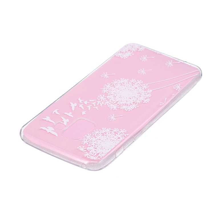 Soft Embossed Pattern Printing TPU Protective Featherweight Case for Samsung Galaxy A8 (2018) - Dandelion-3