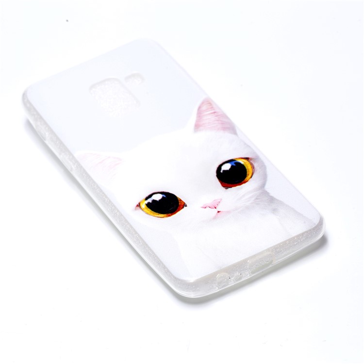 Pattern Printing TPU Cover for Samsung Samsung Galaxy A8 (2018) - Cat Pattern-3