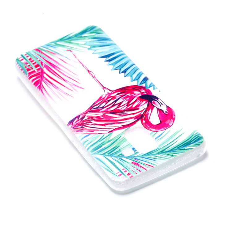Pattern Printing TPU Gel Protection Case for Samsung Samsung Galaxy A8 (2018) - Crane Pattern-4