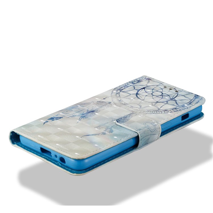 3D Pattern Printing Leather Wallet Stand Shell for Samsung Galaxy A8 (2018) - Dream Catcher-6