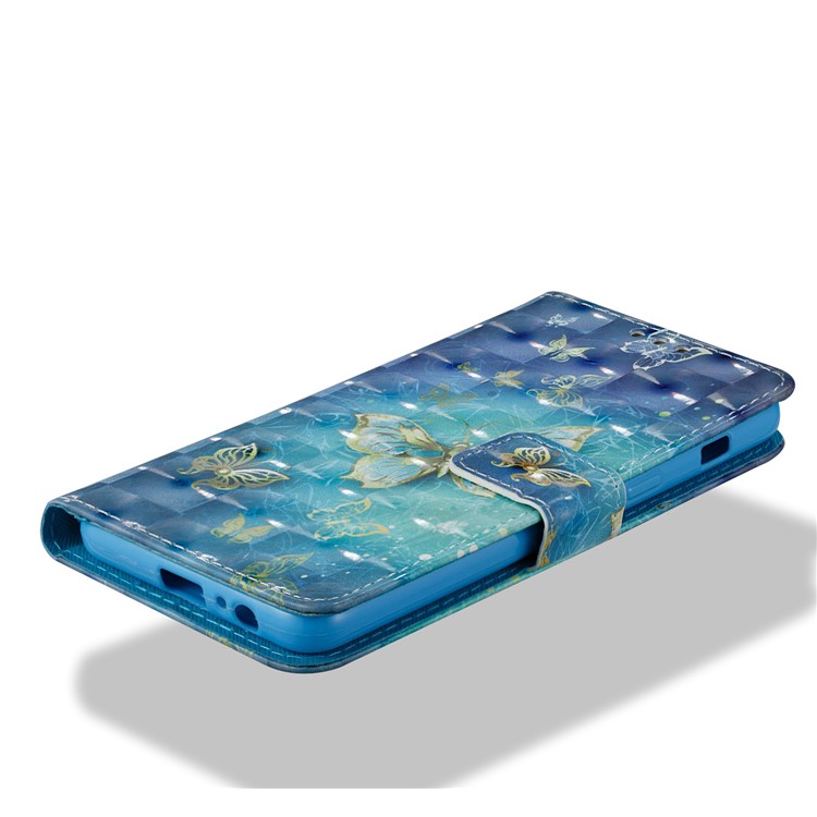 3D Pattern Printing Flip Leather Mobile Shell for Samsung Galaxy A8 (2018) - Butterfly-6