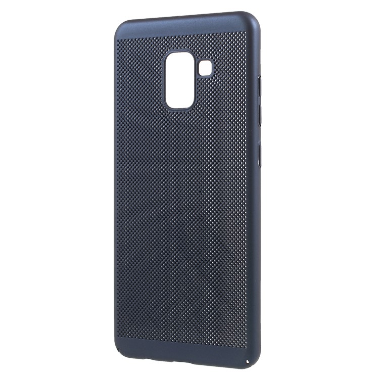 Hollow Mesh Heat Dissipation PC Protective Cover Shell for Samsung Galaxy A8 (2018) - Dark Blue-2