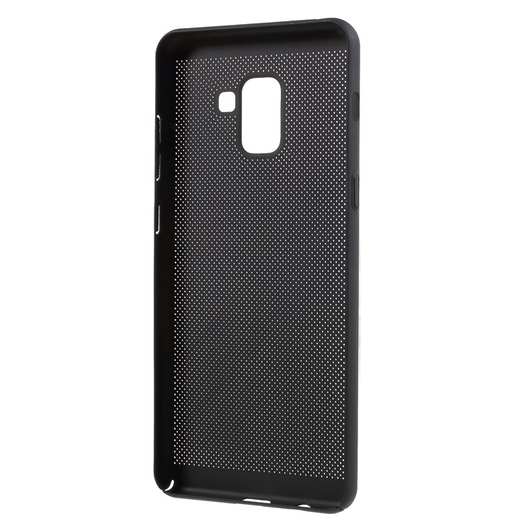 Hollow Mesh Heat Dissipation PC Cover for Samsung Galaxy A8+ (2018) - Black-3