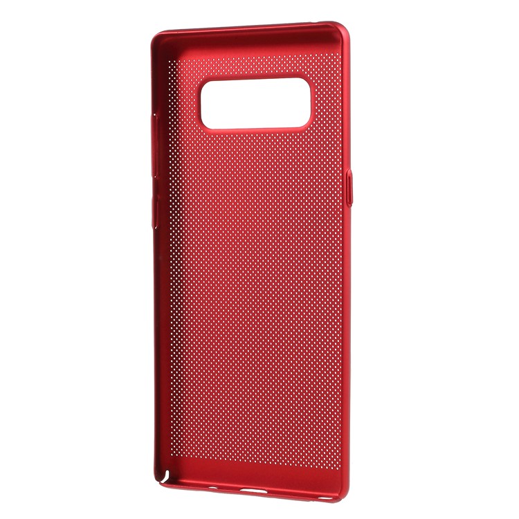 Hollow Mesh Hard Plastic Phone Case for Samsung Galaxy Note 8 N950 - Red-3