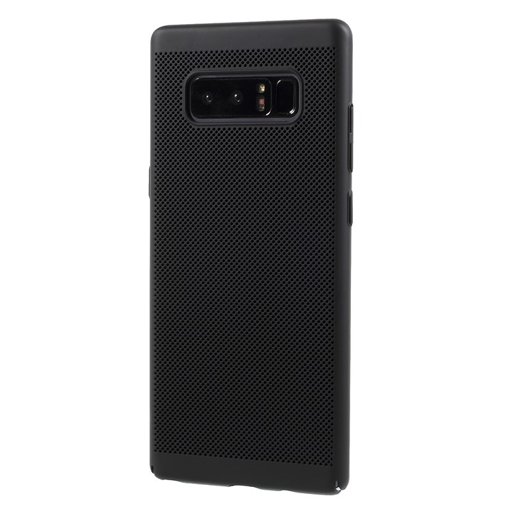 Hollow Mesh Hard Plastic Phone Cover for Samsung Galaxy Note 8 N950 - Black-3
