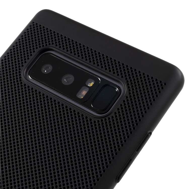 Hollow Mesh Hard Plastic Phone Cover for Samsung Galaxy Note 8 N950 - Black-4
