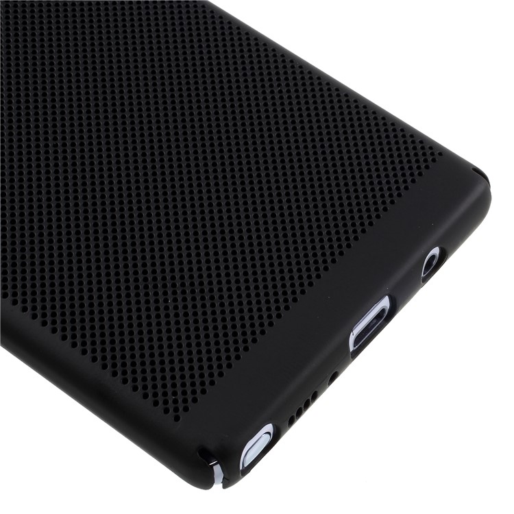 Hollow Mesh Hard Plastic Phone Cover for Samsung Galaxy Note 8 N950 - Black-5
