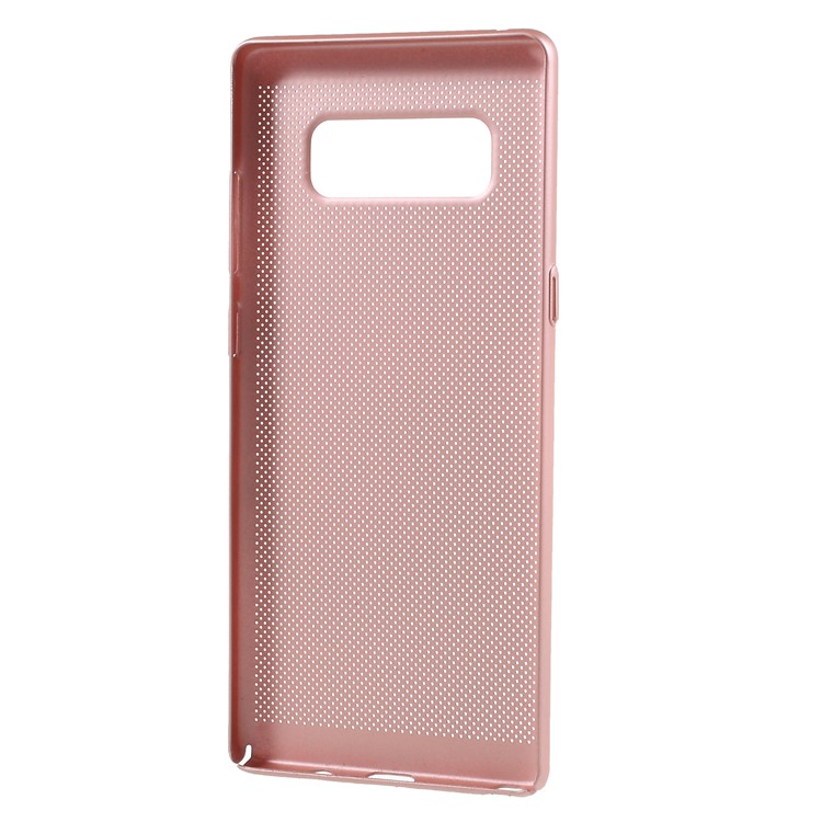 Hollow Mesh Hard Plastic Phone Shell for Samsung Galaxy Note 8 N950 - Rose Gold-4