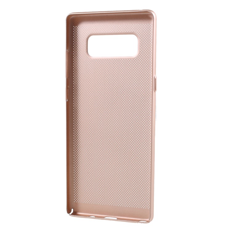 Hollow Mesh Hard Plastic Mobile Case for Samsung Galaxy Note 8 N950 - Gold-4