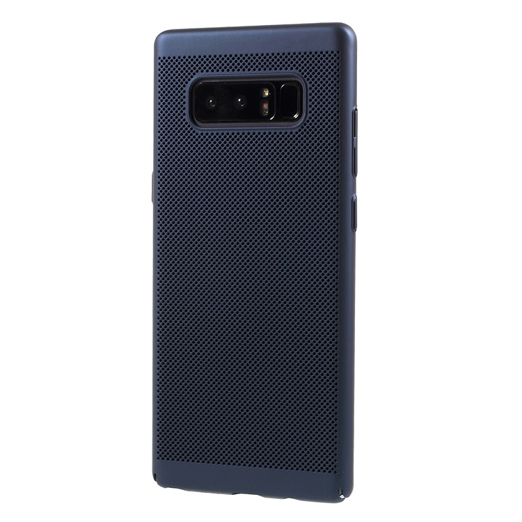 Hollow Mesh Hard Plastic Mobile Cover for Samsung Galaxy Note 8 N950 - Dark Blue-3