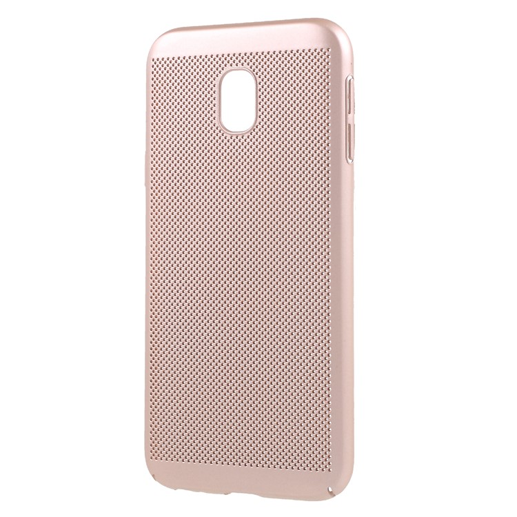 Hollow Mesh Heat Dissipation PC Shell for Samsung Galaxy J3 (2017) EU Version / Samsung Galaxy J3 Pro (2017) - Gold-2