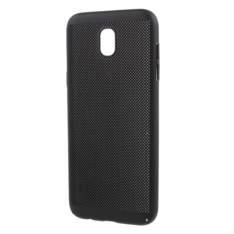 Hollow Mesh Hard Plastic Case for Samsung Galaxy J7 Pro (2017) / J7 (2017) EU Version - Black-2