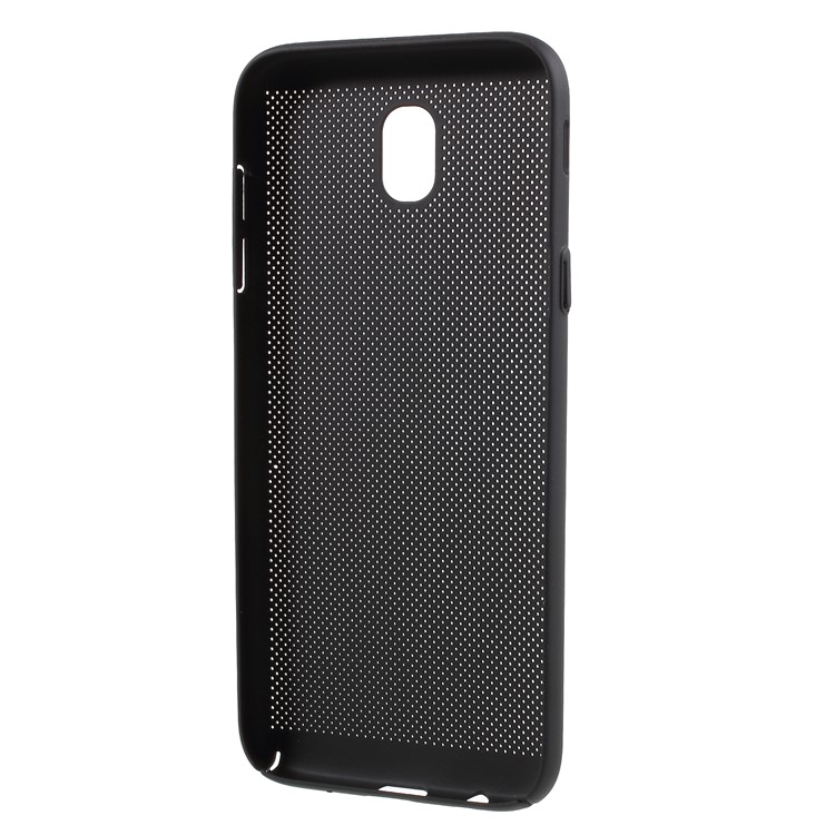 Hollow Mesh Hard Plastic Case for Samsung Galaxy J7 Pro (2017) / J7 (2017) EU Version - Black-3
