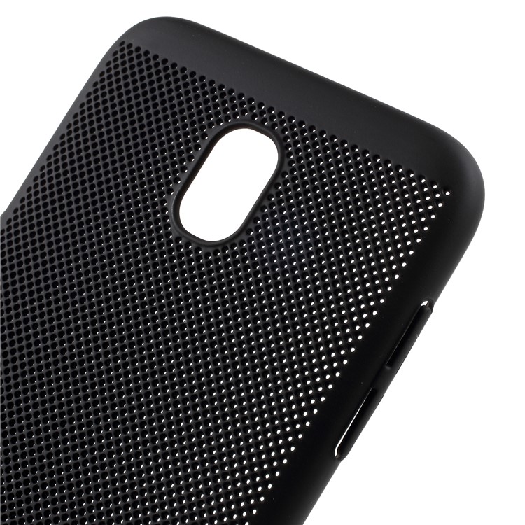 Hollow Mesh Hard Plastic Case for Samsung Galaxy J7 Pro (2017) / J7 (2017) EU Version - Black-4