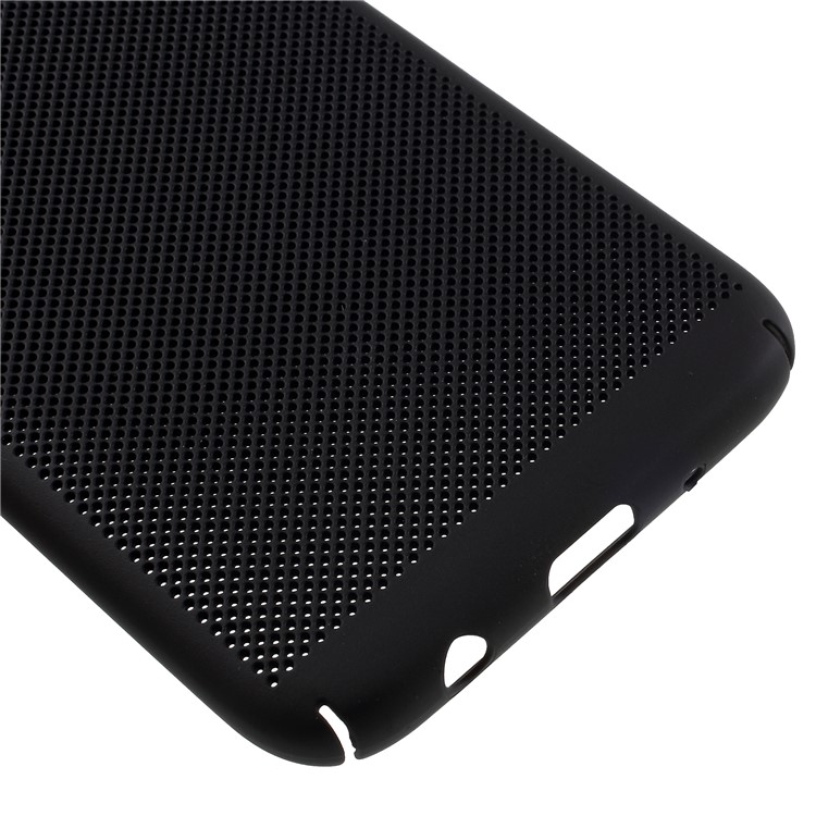 Hollow Mesh Hard Plastic Case for Samsung Galaxy J7 Pro (2017) / J7 (2017) EU Version - Black-5