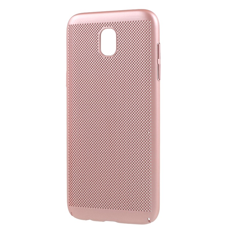 Hollow Mesh Heat Dissipation PC Mobile Casing for Samsung Galaxy J5 Pro (2017) / J5 (2017) EU Version - Rose Gold-2