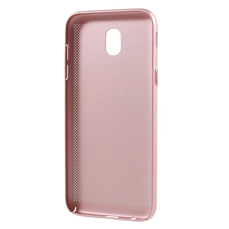 Hollow Mesh Heat Dissipation PC Mobile Casing for Samsung Galaxy J5 Pro (2017) / J5 (2017) EU Version - Rose Gold-3