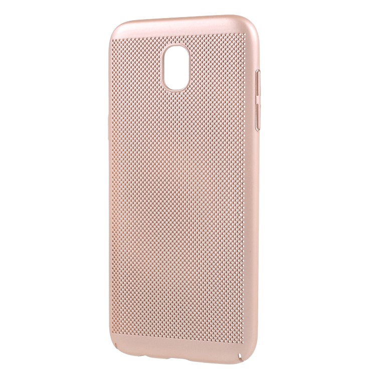 Hollow Mesh Heat Dissipation PC Cell Phone Case for Samsung Galaxy J5 Pro (2017) / J5 (2017) EU Version - Gold-2
