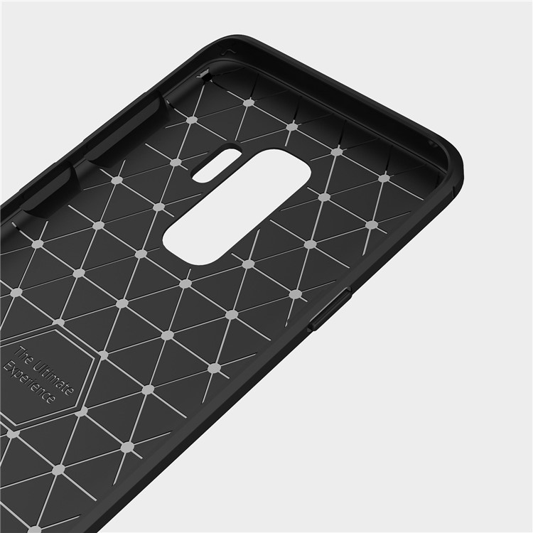 Carbon Fibre Brushed TPU Gel Case for Samsung Galaxy S9 Plus G965 - Black-5