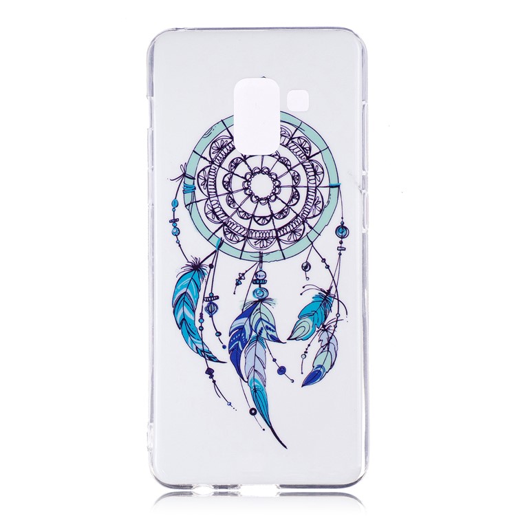 Luminous Glow Pattern Printing TPU Mobile Phone Cover for Samsung Galaxy A8 (2018) - Dream Catcher-1