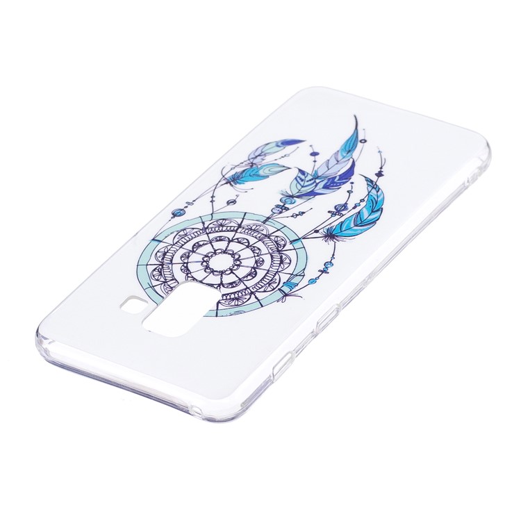 Luminous Glow Pattern Printing TPU Mobile Phone Cover for Samsung Galaxy A8 (2018) - Dream Catcher-3