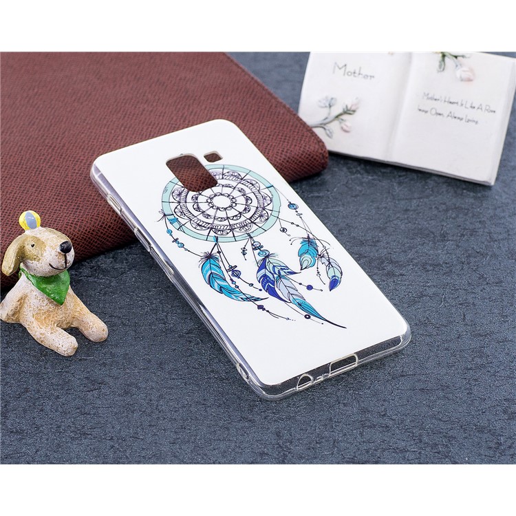 Luminous Glow Pattern Printing TPU Mobile Phone Cover for Samsung Galaxy A8 (2018) - Dream Catcher-4