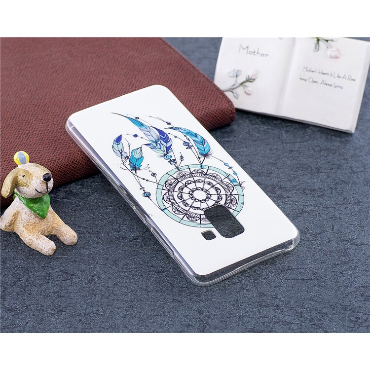 Luminous Glow Pattern Printing TPU Mobile Phone Cover for Samsung Galaxy A8 (2018) - Dream Catcher-5