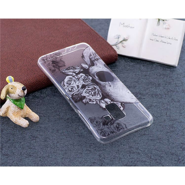 Pattern Printing TPU Protection Case for Samsung Galaxy A8 (2018) - Skull Pattern-5