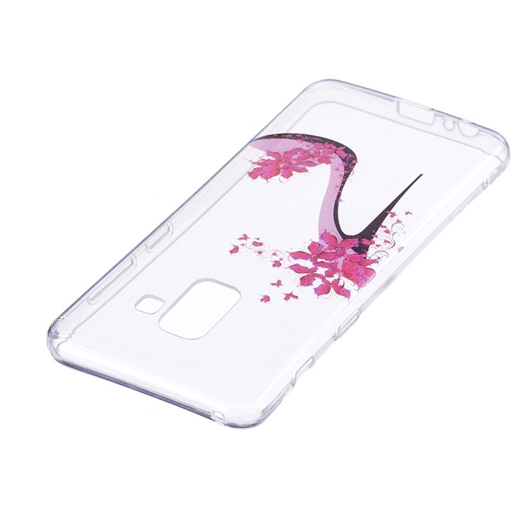 Pattern Printing TPU Cover Case for Samsung Galaxy A8 (2018) - High-heeled Shoe-3