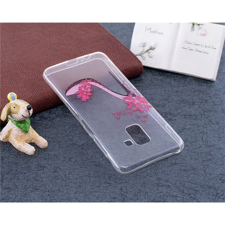 Pattern Printing TPU Cover Case for Samsung Galaxy A8 (2018) - High-heeled Shoe-5
