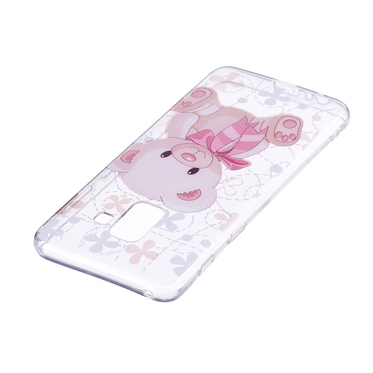 Pattern Printing TPU Protective Case for Samsung Galaxy A8 (2018) - Bear Pattern-3