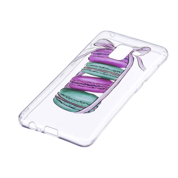 Pattern Printing TPU Soft Case for Samsung Galaxy A8 (2018) - Macaroon Pattern-2