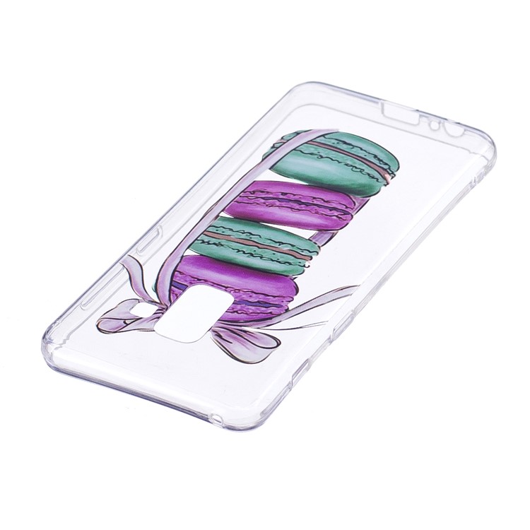Pattern Printing TPU Soft Case for Samsung Galaxy A8 (2018) - Macaroon Pattern-3