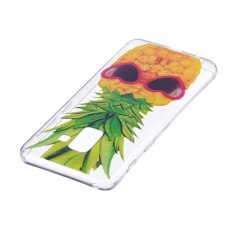 Pattern Printing TPU Flexible Case for Samsung Galaxy A8 (2018) - Pineapple Pattern-3