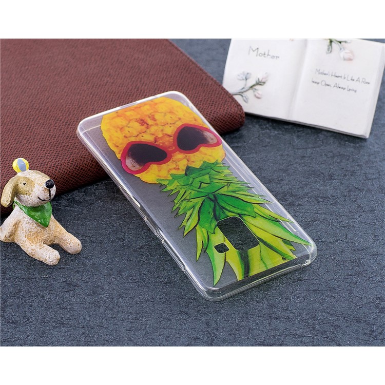 Pattern Printing TPU Flexible Case for Samsung Galaxy A8 (2018) - Pineapple Pattern-5