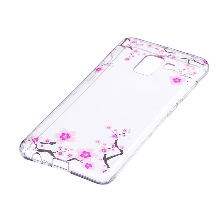 Pattern Printing TPU Case Shell Cover for Samsung Galaxy A8 (2018) - Vivid Flowers-2