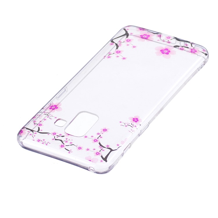 Pattern Printing TPU Case Shell Cover for Samsung Galaxy A8 (2018) - Vivid Flowers-3
