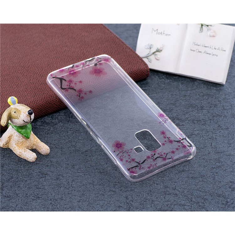 Pattern Printing TPU Case Shell Cover for Samsung Galaxy A8 (2018) - Vivid Flowers-5