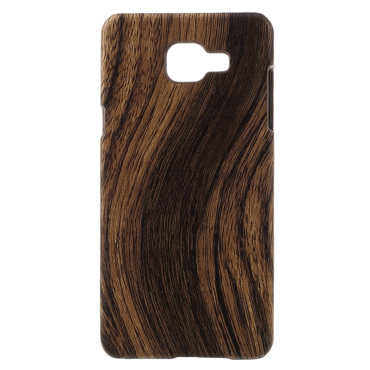 Wood PU Leather Skin Hard Case for Samsung Galaxy A5 SM-A510F (2016)-1