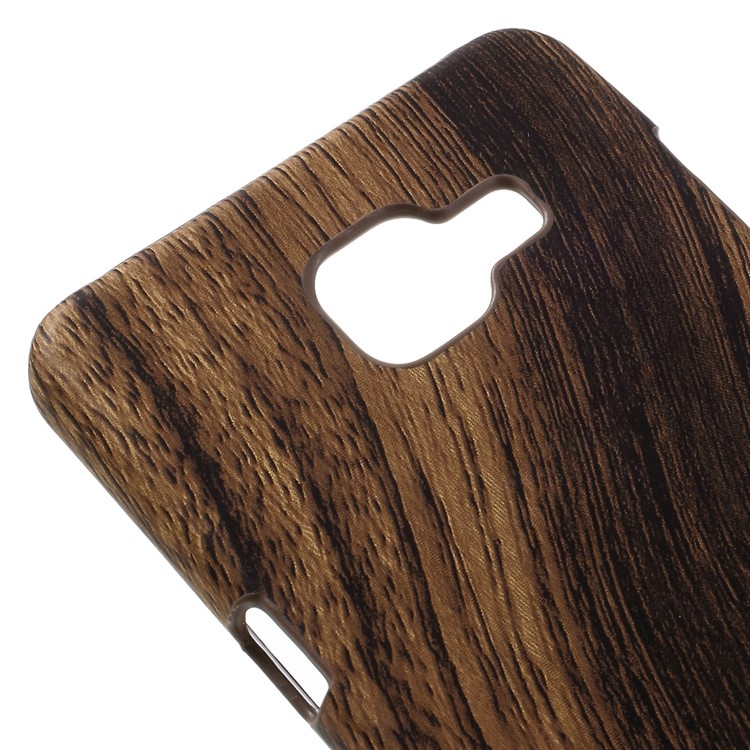 Wood PU Leather Skin Hard Case for Samsung Galaxy A5 SM-A510F (2016)-4