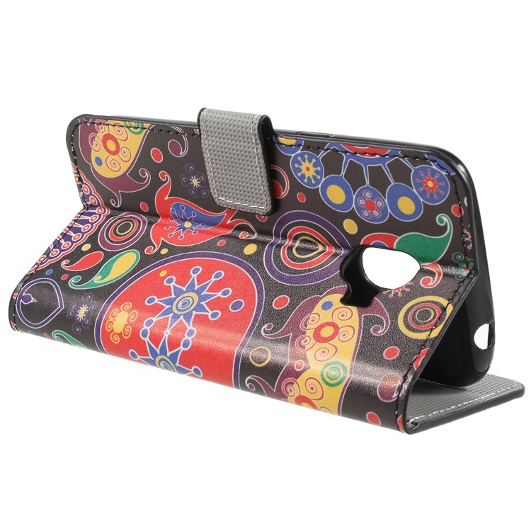 For Samsung Galaxy J2 Pro 2018 Wallet PU Leather Stand Mobile Phone Case - Abstract Pattern-5